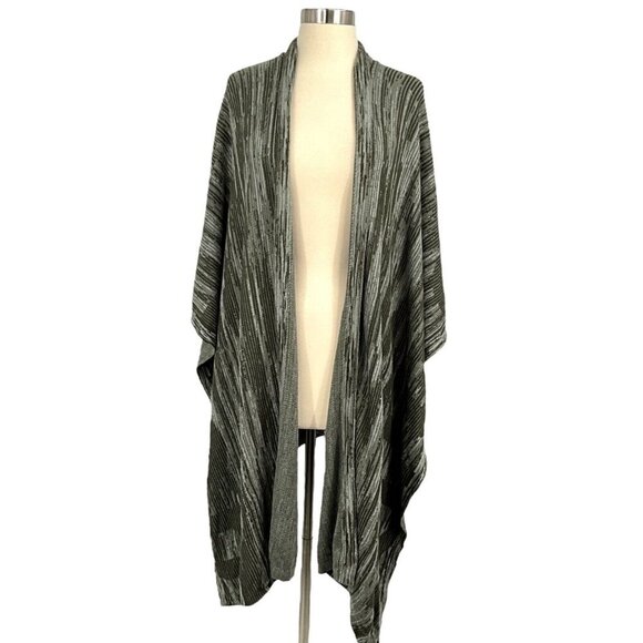 Lululemon The Rest Is Written Wrap Sage Dark Olive OS Cotton Silk Knit Long - Picture 1 of 9